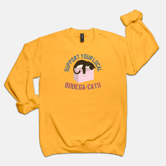 Bodega Cats Crew Neck Sweater